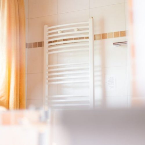 Badezimmer der Ferienwohnung „Hase“ – Unterhöfenhof